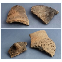 Casa colectiilor - Sala 1 -  fragmente ceramica neolitica 01.jpg
